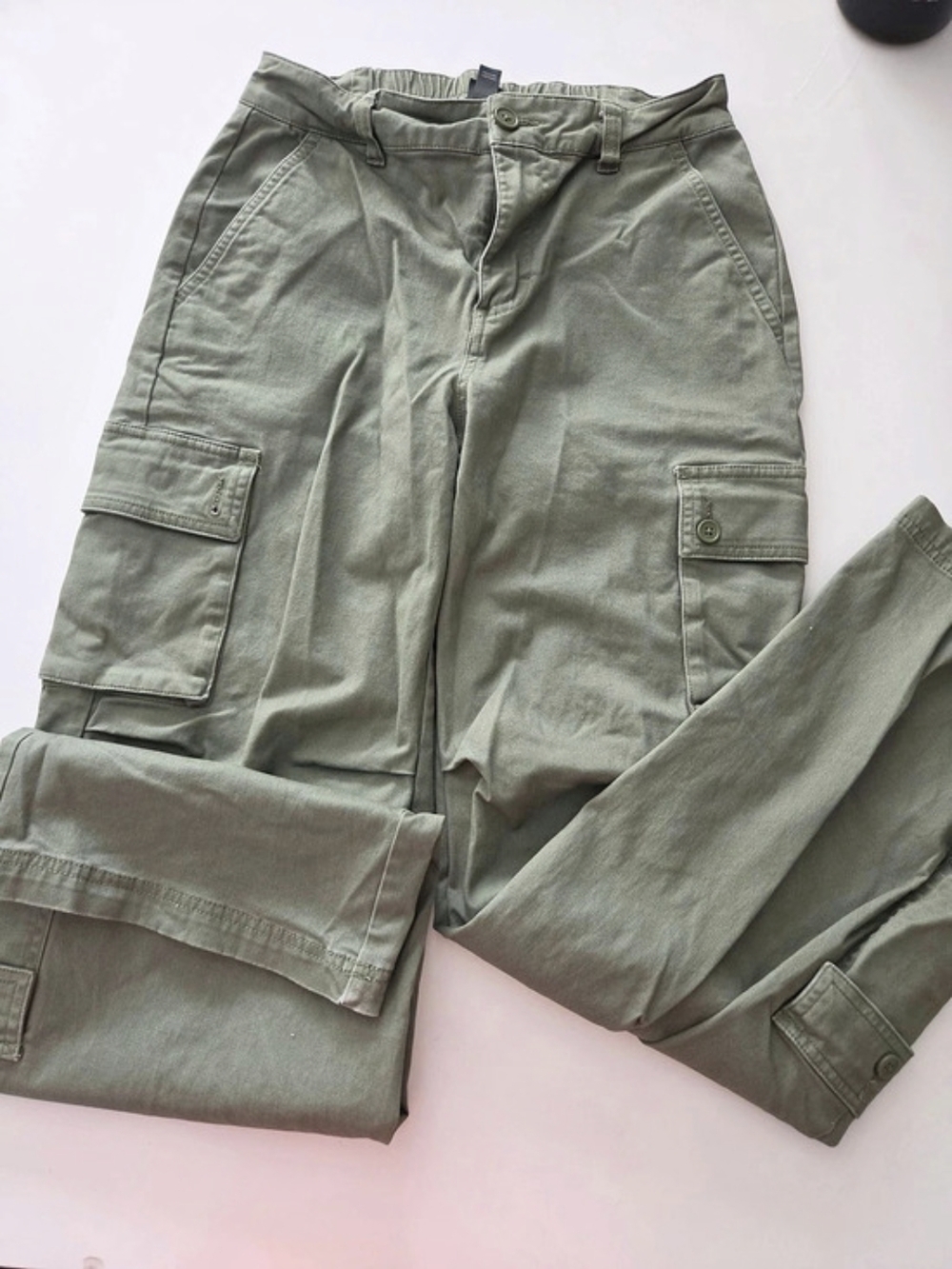 Wild Fable Women's High-Rise Cargo Utility Pants Olive XS